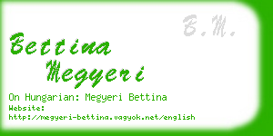 bettina megyeri business card